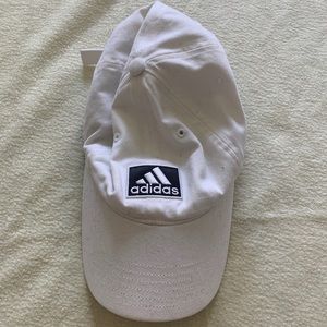 white adidas hat